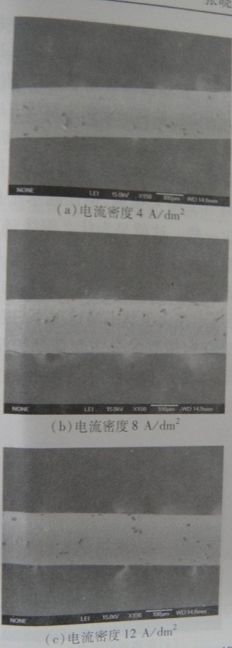 液流对电镀金刚石线锯形貌影响