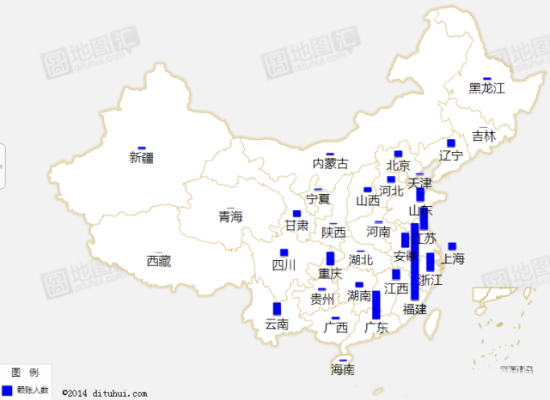 中国个人信用地图大公开 赖账总额福建居首