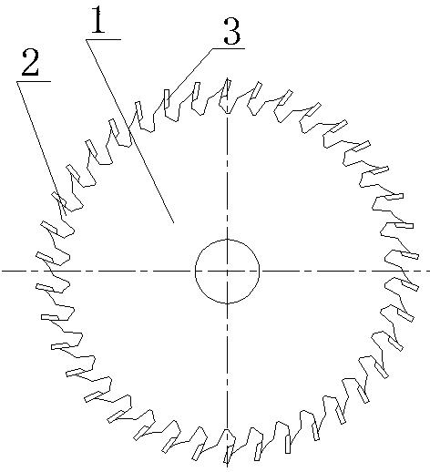专利：颗粒刨花板锯切聚晶金刚石锯片