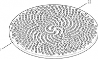 一种树脂固结金刚石微粉叶序研磨盘及制造方法