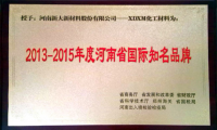 新大新材树脂金刚线喜获“河南省国际知名品牌”称号