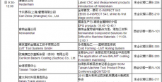 第十四届中国国际机床展技术交流讲座日程表