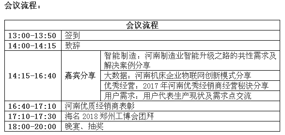 海名2018郑州工博会团拜会暨河南机床行业交流会邀请函